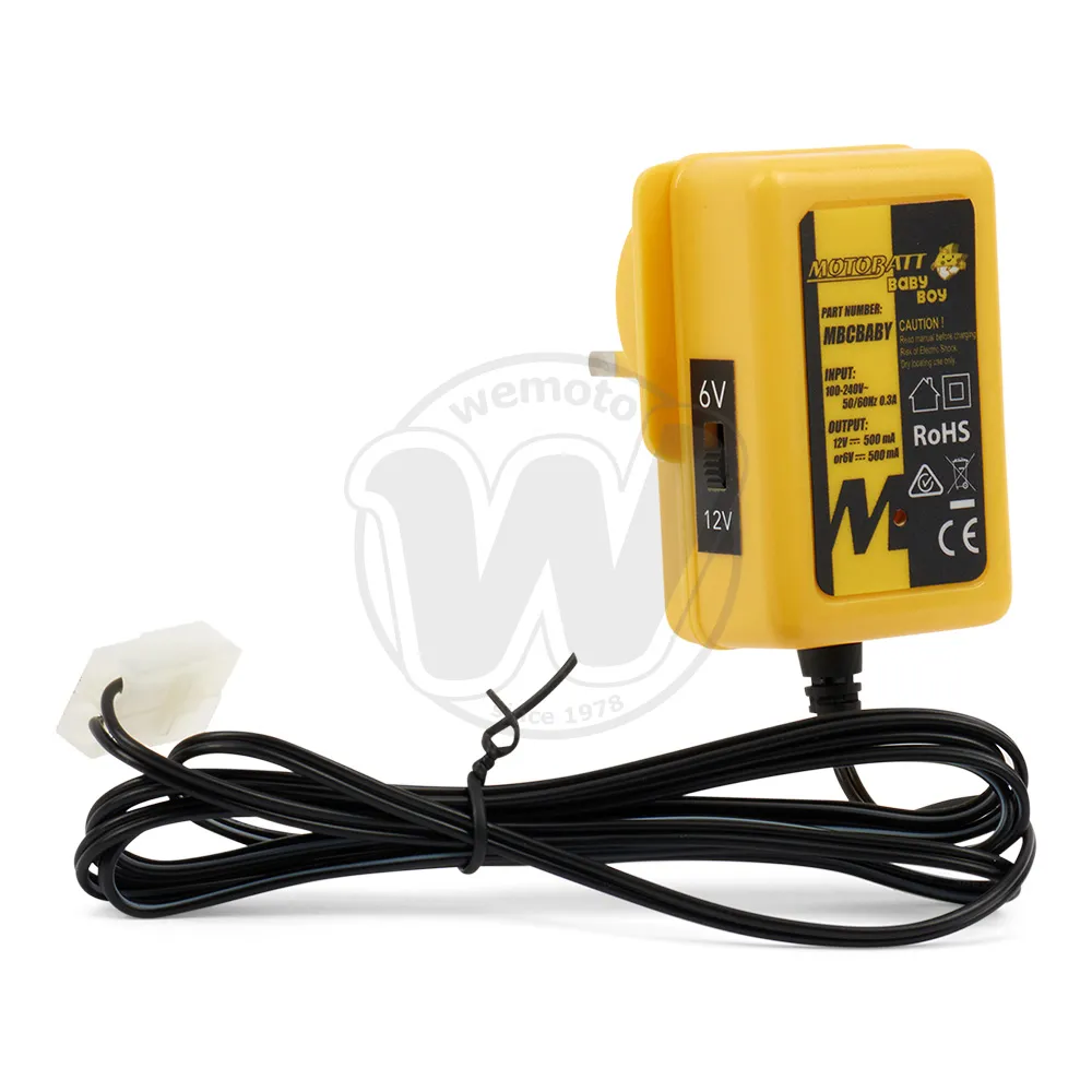 Battery Charger MotoBatt Baby Boy 6 Volt and 12 Volt | Kawasaki